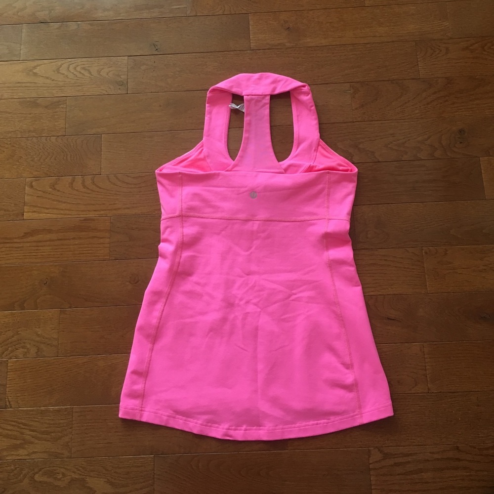 💗Lululemon Scoop Me Up Tank-Pink Zing Apex Stripe - Picture 2 of 9